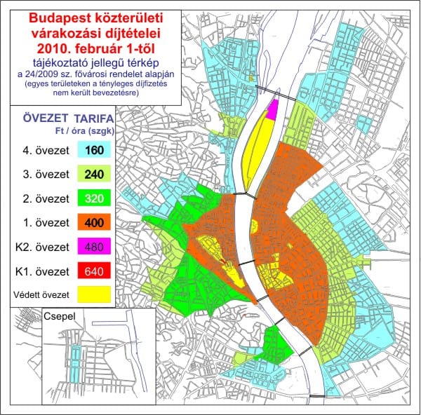 Ezer forint a Városligetben? - Újabb kerületekben lehet fizetős a parkolás