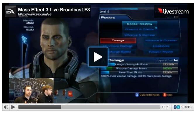 Mass Effect 3 gameplay videó, kérdések és válaszok