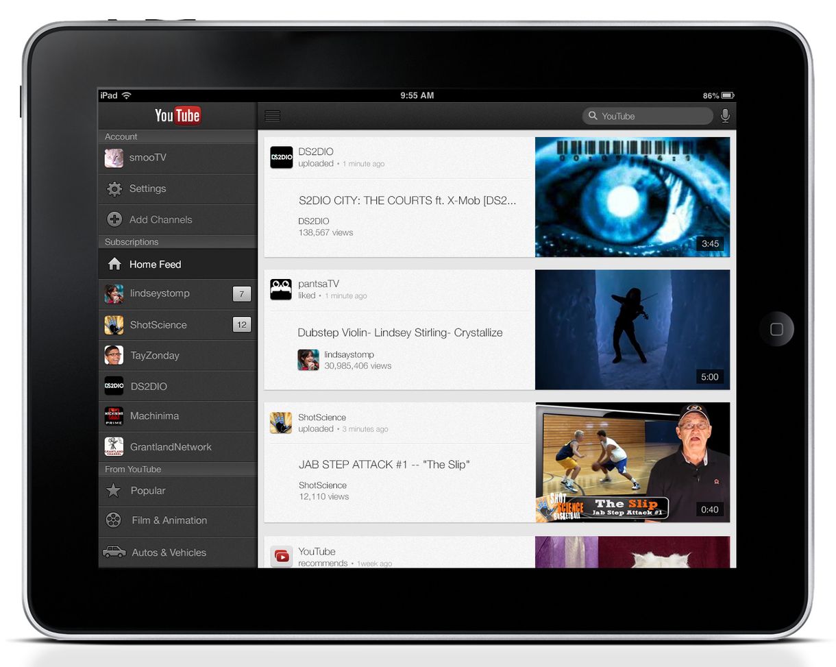 Megérkezett a YouTube iPadre