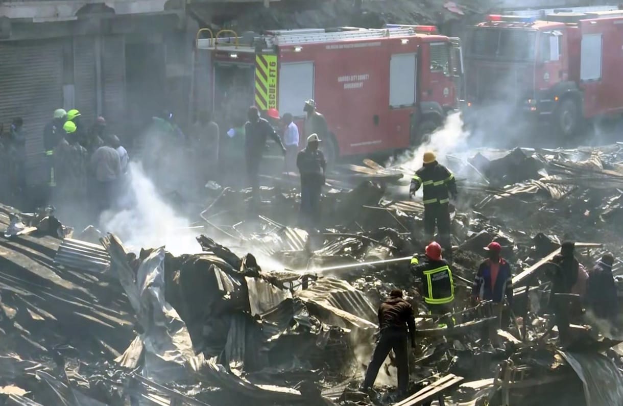 Hatalmas tűz volt Nairobi legnagyobb piacán, 15-en meghaltak