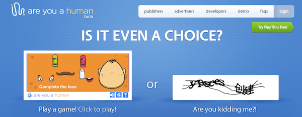 CAPTCHA helyett játék: próbálja ki!