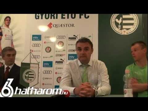 Balhés sajtótájékoztató Győrben: 