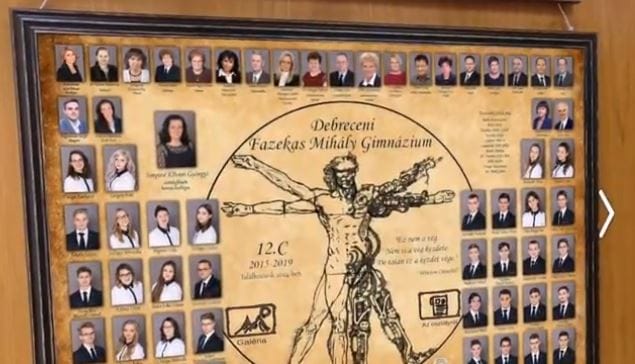 Nagyon menő a debreceni gimis tabló, megmozdulnak a képek, mint a Harry Potterben