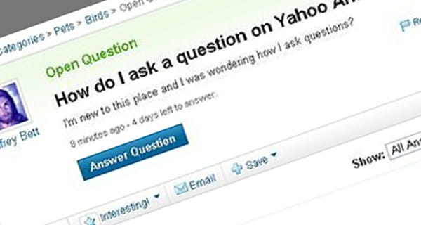 A 10 legfurcsább kérdés a Yahoo kérdések oldalán