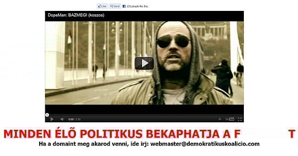 Dopeman dalol a Gyurcsány-párt álhonlapján