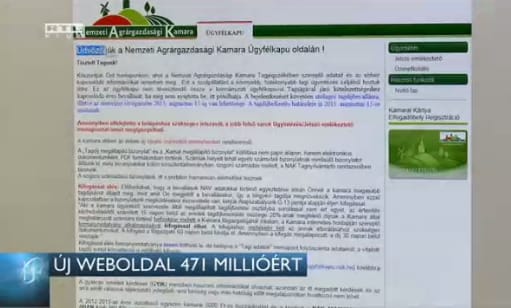 471 millióból kap új weboldalt az agrárgazdasági kamara