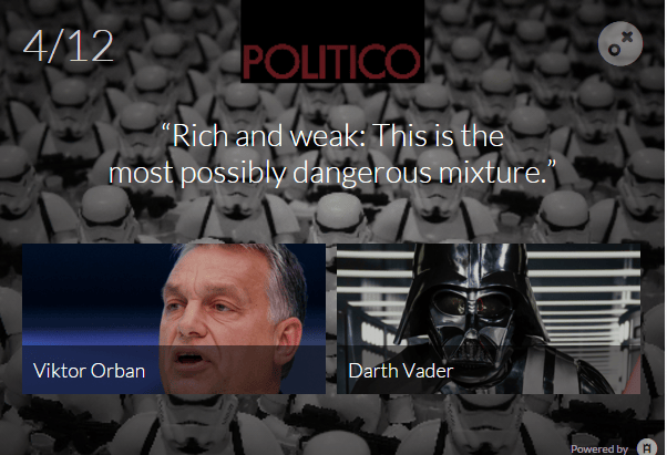 Ki mondta? Orbán Viktor vagy Darth Vader?
