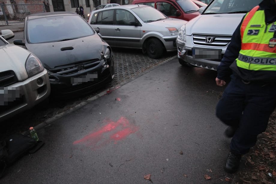 Gázolás a Szépvölgyi út járdáján
