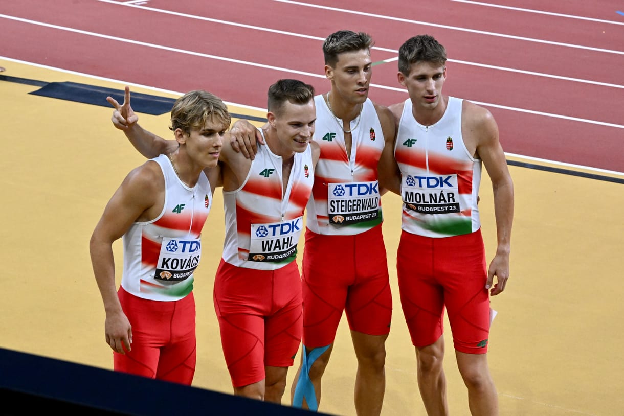 Országos csúcsot futott a férfi 4x400-as férfi váltó az atlétika-vb-n