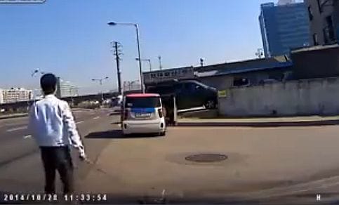 Koreában egészen őrültek az autósok - videó