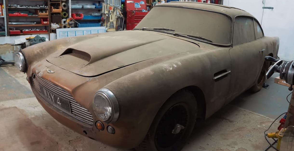 Negyven évig porosodott egy garázsban egy Aston Martin, amelynek egy kém volt a gazdája