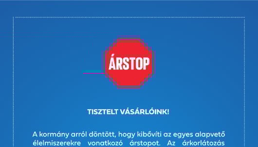 Ezt a táblát kell kitenni hétfőtől az üzletekben