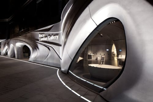 Zaha Hadid fürdőszobaboltja Londonban