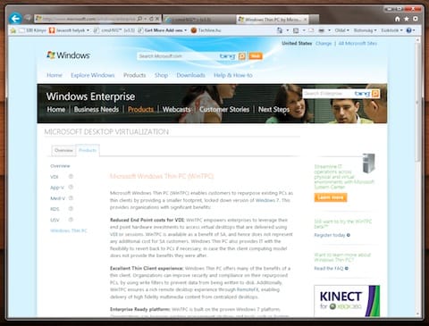 Júliustól elérhető a Windows Thin PC