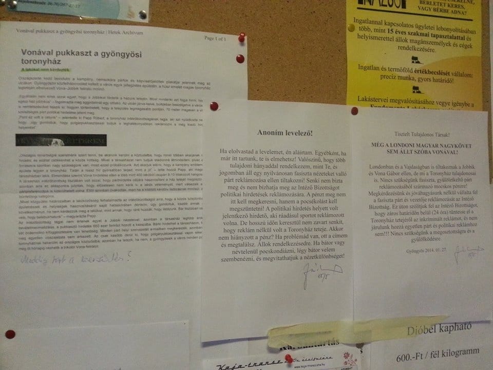 Fotó: lépcsőházi háborút robbantott ki a Jobbik elnöke
