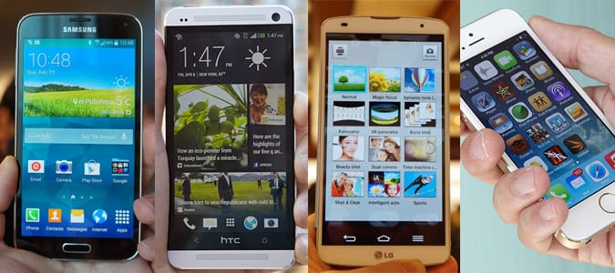 Ilyen a Galaxy S5 a konkurensek mellett