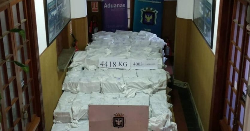 Egymilliárd dolláros kábítószerfogási rekord Uruguayban