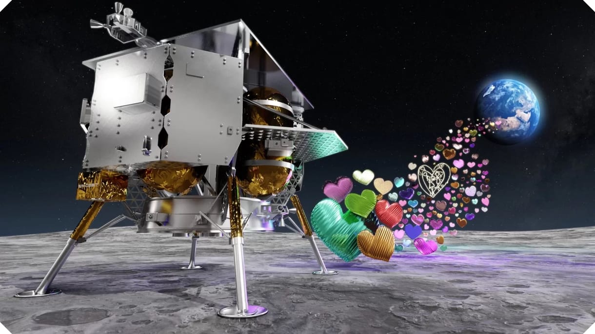 Dubajban leplezték le: a NASA felküld egy szeretetfestményt a Holdra, ott is hagyják a felszínén