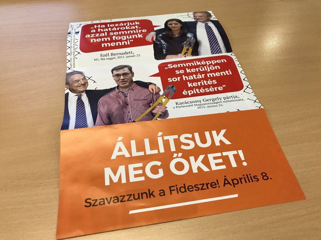 Megérkezett a Fidesz-plakát a postaládákba is
