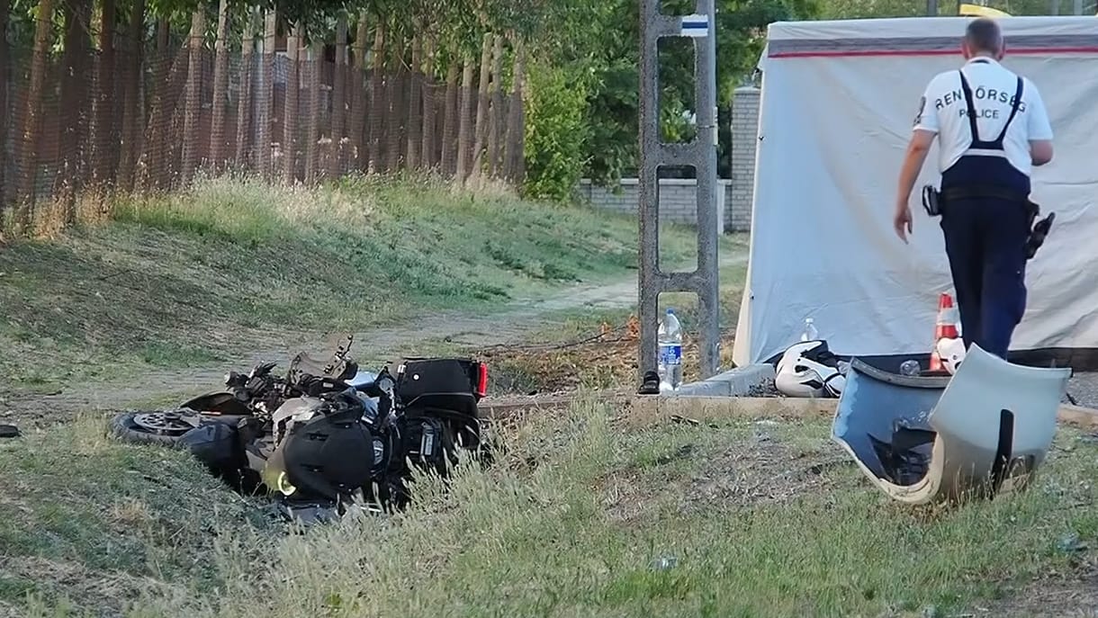 Tragédia lett a próbakörből Sándorfalván, egy motoros szörnyethalt