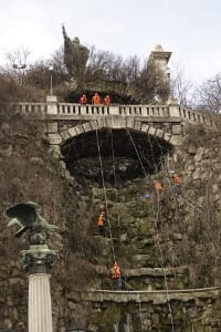 Újra szép a Gellért-hegyi vízesés