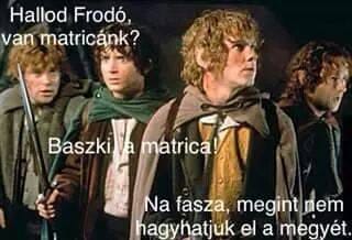 Zsákos Frodó nem hagyhatja el a Megyét