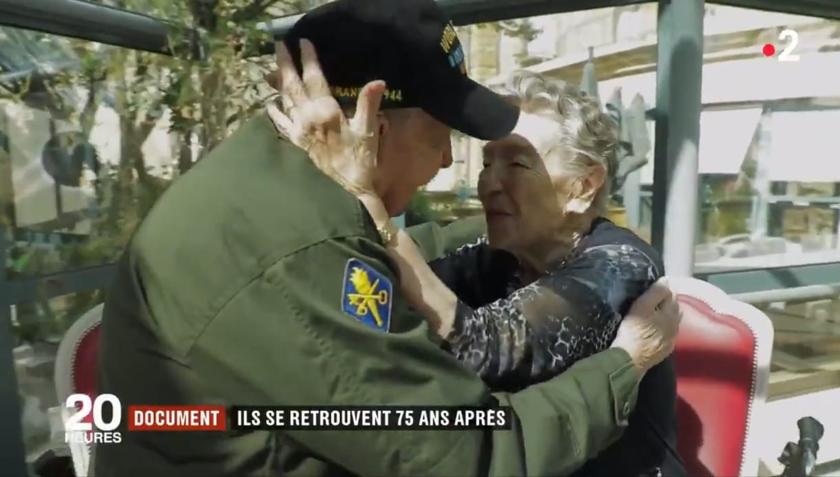 75 év után találkozott az amerikai veterán és egykori francia szerelme – videó