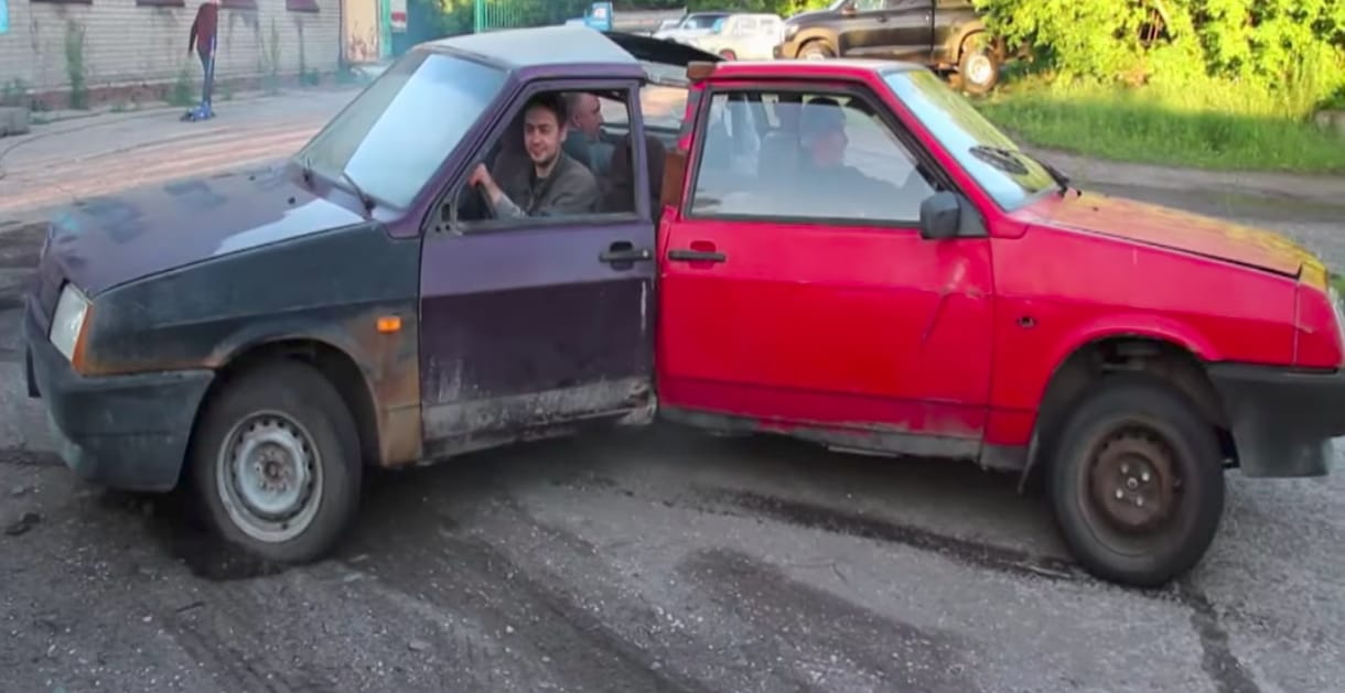 Három Ladából hegesztették össze az orosz fidget spinnert – videó