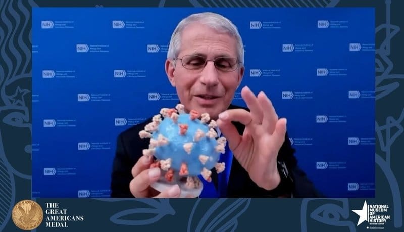 Múzeumi tárgy lett Anthony Fauci híressé vált koronavírus-bábujából