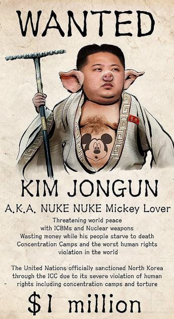 Disznófejű nagyúrrá változtatták Kim Dzsong Unt – fotó