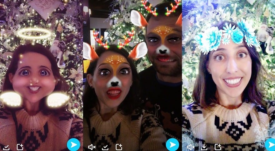 Frissítse vagy töltse le karácsonykor a Snapchatet, jópofa ünnepi filtereket kapott