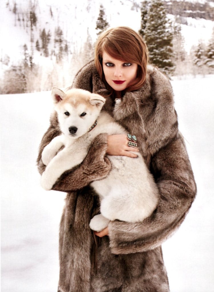 Mihalik Enikő jégkirálynőnek öltözött, Terry Richardson fotózta