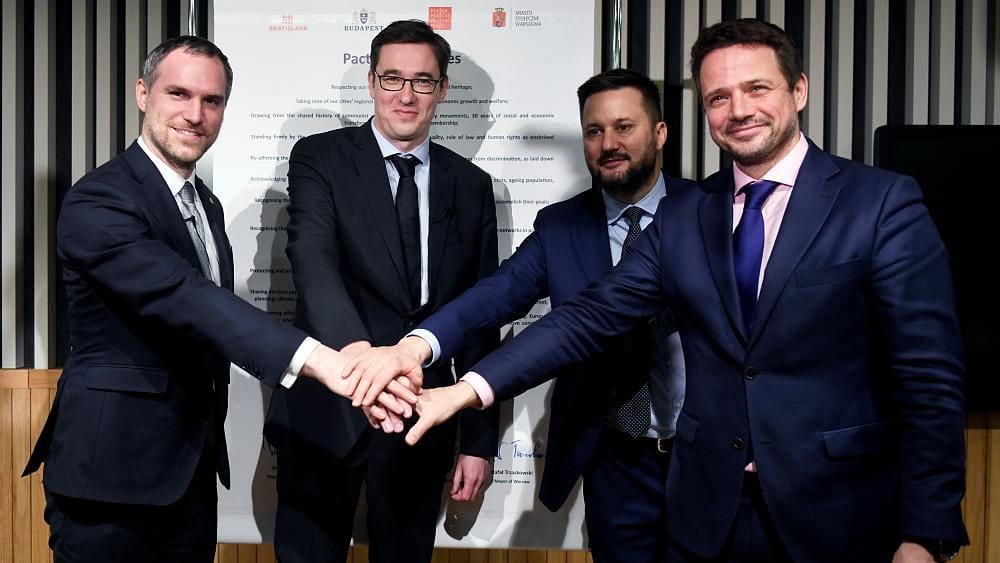  V4-es kollégáival együtt lobbizik az EU-nál Karácsony Gergely