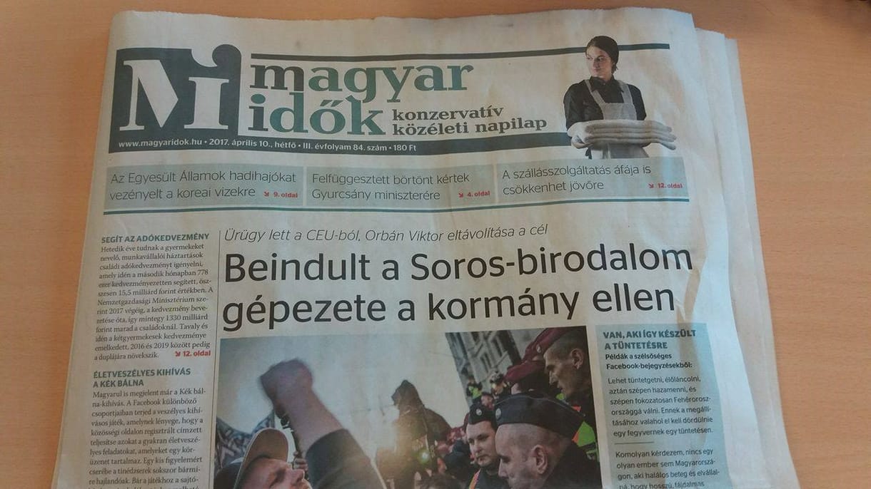 Kitört a Soros-vész a Magyar Időkben - fotók