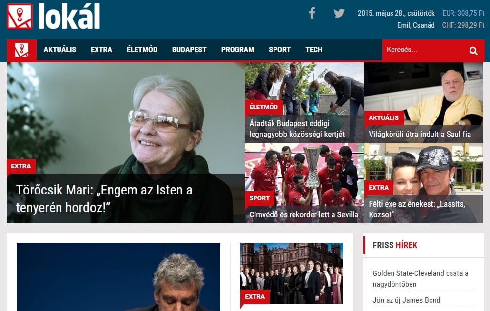 Lokál.hu: Elindult Habony új lapja