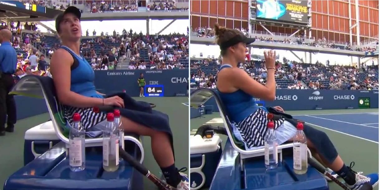 Igaz szerelem a US Openen: Szvitolina a saját meccsének bírójától kérdezte meg, hogy áll a férje meccse