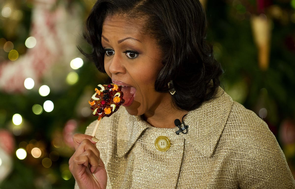 Fotó: Michelle Obama esete a nyalókával