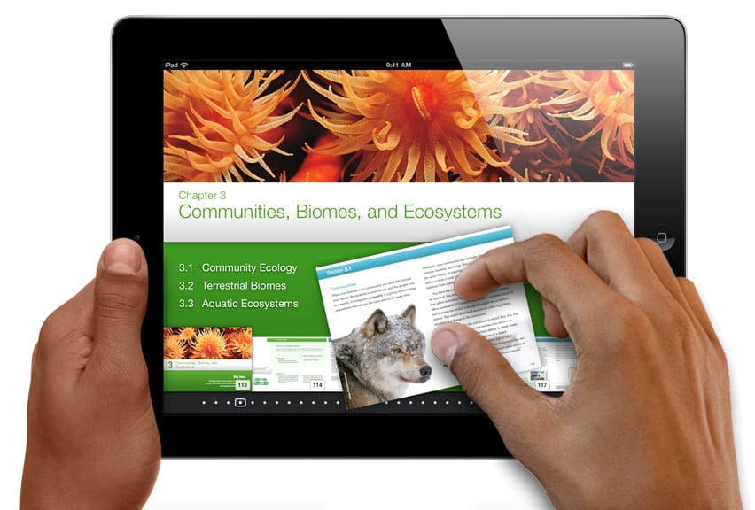Apple bejelentés: iBooks 2 és iBooks Author! Jöhetnek az interaktív tankönyvek!