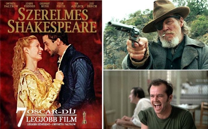 Napi tévéajánló: Szerelmes Shakespeare, A félszemű, Száll a kakukk fészkére