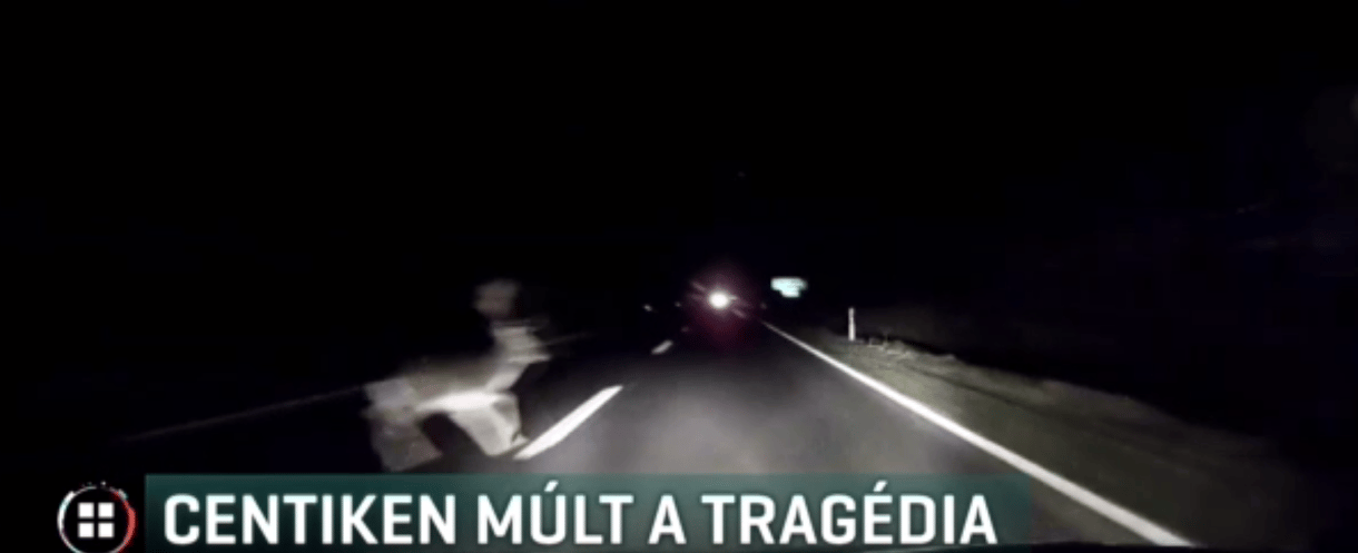 Centiken múlt, hogy nem okozott tragikus balesetet egy szarvas - videó