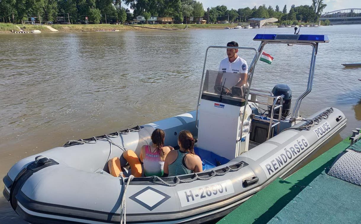 Kimentettek két kislányt a Tiszából a vízirendőrök