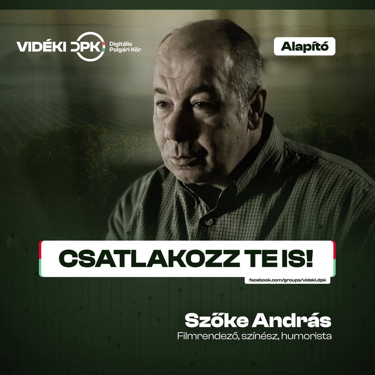 Szőke András, a Roncsfilm és a Hasutasok alkotója is alapított egy Digitális Polgári Kört