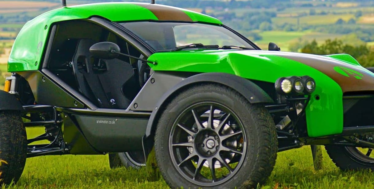Biokompozit-karosszériás kis sárdagasztó az Ariel E-Nomad élményautó