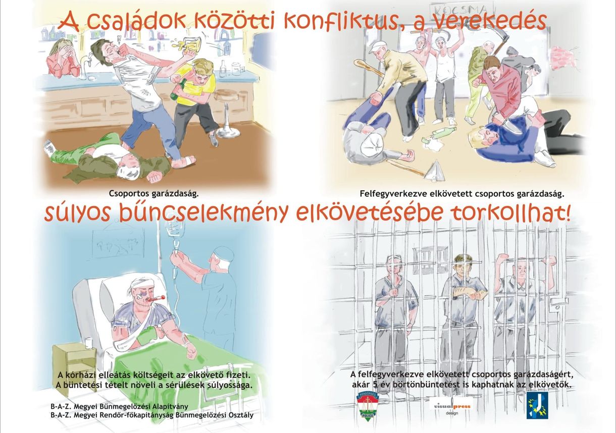 Kép: ezzel a matricával fékezné meg a rendőrség a kocsmai garázdákat