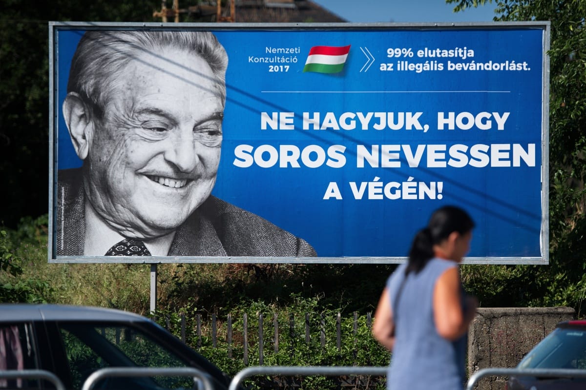 Szabálytalanul használhatták fel Soros képét