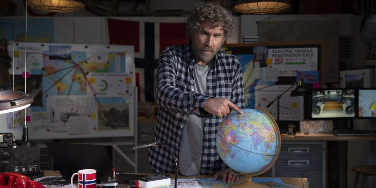 Will Ferrell elektromos autóval rohanja le Norvégiát