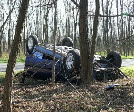 Fotók: egy nyúl miatt végezte a tetején a Peugeot