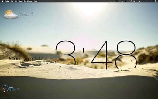 A hét maces alkalmazása: Geektool - apróságok az OS X Asztalára