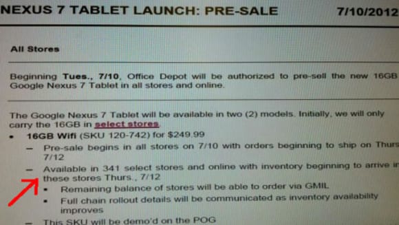 Már holnap megjelenhet a Google Nexus 7 táblagép