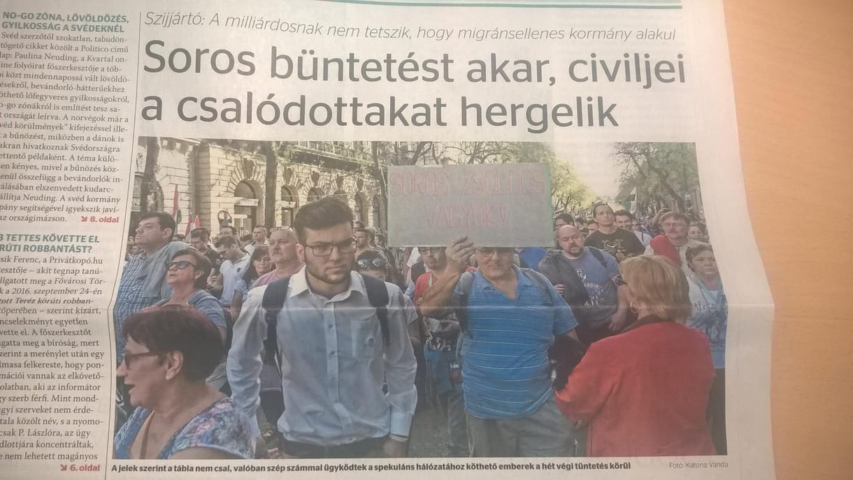 Nem hiszik el, mivel bizonyítja a kormánypropaganda, hogy Soros szervezte a tüntetést